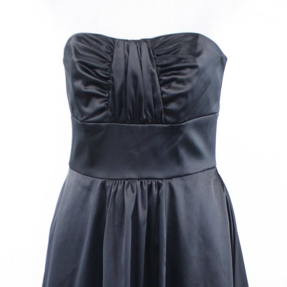 WHITE HOUSE BLACK MARKET STRAPLESS SATIN DRESS - Picture 4 of 5